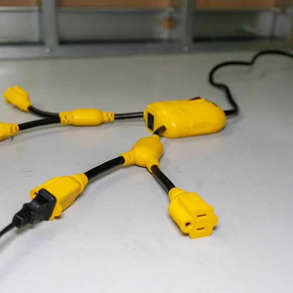 Yellow Jacket 3 ft. 5-Outlet Power Squid Adapter Extension Cord