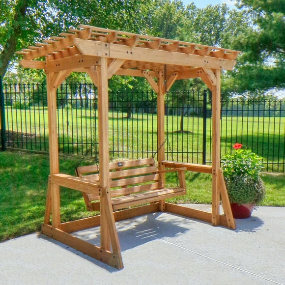 Backyard Discovery Callahan Cedar Pergola Swing