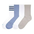 thumbnail image 2 of Hue Women's 4-Pack Retro Stripe Crew Sock, 2 of 4