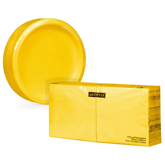 Artstyle Paper Plate & Napkin Kit, 285 ct., Choose Color