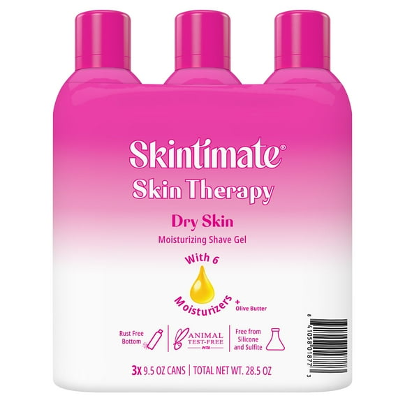 Skintimate Skin Therapy Dry Skin Shave Gel, 9.5 oz., 3 pk.