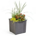 thumbnail image 3 of Step2 Lakewood Resin Dark Cedar Planter, Choose Type, 3 of 11