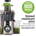 thumbnail image 5 of Hamilton Beach 800 Watt Easy Clean Juice Extractor with Easy Sweep Cleaning Tool, 5 of 8