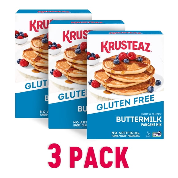 Krusteaz Gluten Free Buttermilk Pancake Mix, 16 oz., 3 pk.