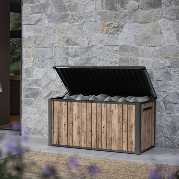 Keter Signature Collection 170 Gal. Deck Box for Indoor/Outdoor Storage