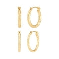 thumbnail image 1 of Hoop Earring Set in 14K Gold, 1 of 11