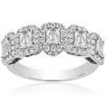 thumbnail image 1 of 1.50 CT. T.W. 5-Stone Diamond Halo Band, 1 of 5