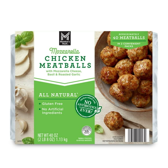 Member's Mark Mozzarella Chicken Meatballs, 40 oz.