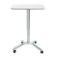 thumbnail image 1 of Seville Classics AIRLIFT XL 28" Pneumatic Sit-Stand Adjustable Rolling Desk Cart, White Silver, 1 of 5