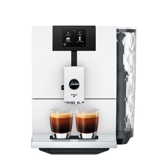 JURA ENA 8 Nordic White Automatic Coffee Center with 15 Brewing Options