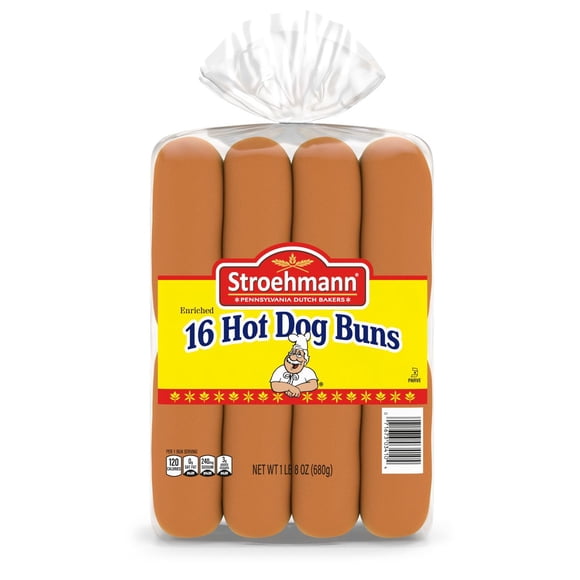 Stroehmann Enriched Hot Dog Buns 16 pk.