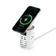 thumbnail image 3 of Tech Squared Power Tower with Qi2 Wireless Charging and Retractable Cords, 3 of 5