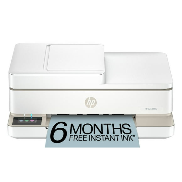 HP Envy 6558e Wireless All-in-One Color Photo Inkjet Printer, 6 Months Instant Ink with HP+