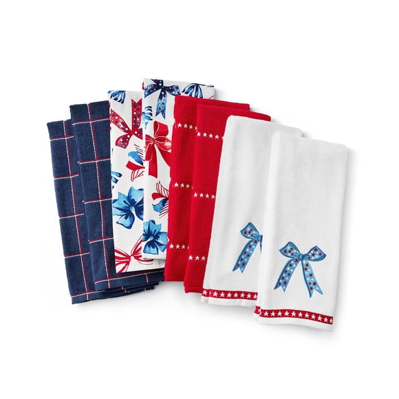 Member's Mark 8-Piece Kitchen Towel Set, Americana
