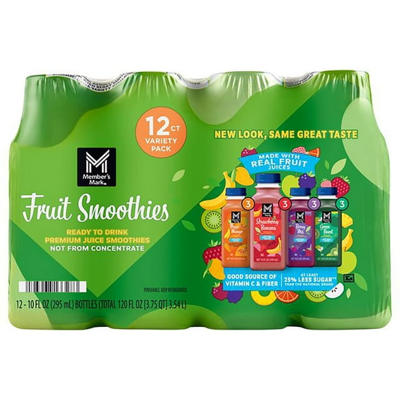 Member's Mark Smoothie Variety Pack, 10 fl. oz., 12 pk.