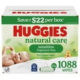 thumbnail image 1 of Huggies Natural Care Sensitive Baby Wipes, Fragrance Free, 17 pk., 1088 Wipes, 1 of 12