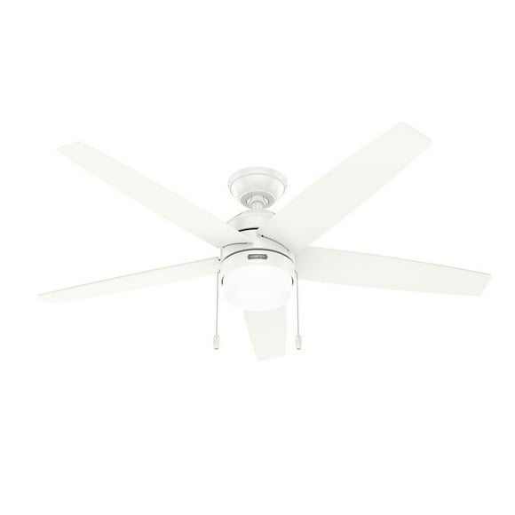 Hunter Bardot Ceiling Fan with LED Light Kit and Pull Chain, Assorted Sizes