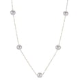 thumbnail image 2 of 18" 6-6.5mm White Cultured Freshwater Pearl Station Necklace and Stud Earring Set in 14K Gold, 2 of 5