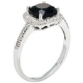thumbnail image 3 of Cushion Cut Gemstone & 0.18 CT.T.W. Halo Diamond Ring in 14K Gold, 3 of 5