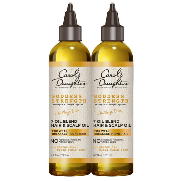 Carol's Daughter Goddess Strength 7 Oil Scalp and Hair Oil Kit, 4.2 fl. oz., 2 pk.