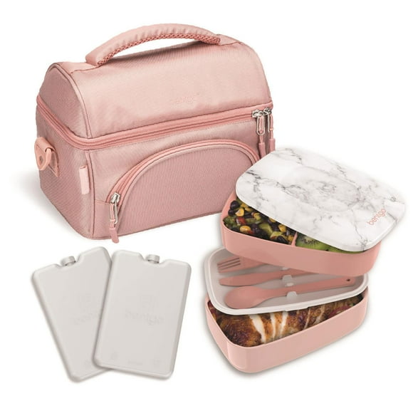 Bentgo 4-Piece Deluxe Set With Insulated Lunch Bag, Ice Packs & Bento Classic