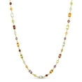 thumbnail image 1 of Multi-Gemstone Station Necklace in 14K Gold, 1 of 5