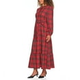 thumbnail image 2 of Lands' End Women's Flannel Tiered Maxi Dress, 2 of 5