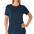 thumbnail interactive-video image 1 of Member's Mark Women's Essential Short Sleeve Crewneck T-Shirt, 1 of 7