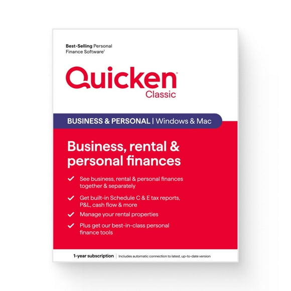 Quicken Classic Business & Personal - Personal Finance Software | 1 Year