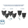 thumbnail image 2 of Seville Classics UltraHD 6" Tall Leveling Feet with Rubber Base, Set of 4 or 6, 2 of 4